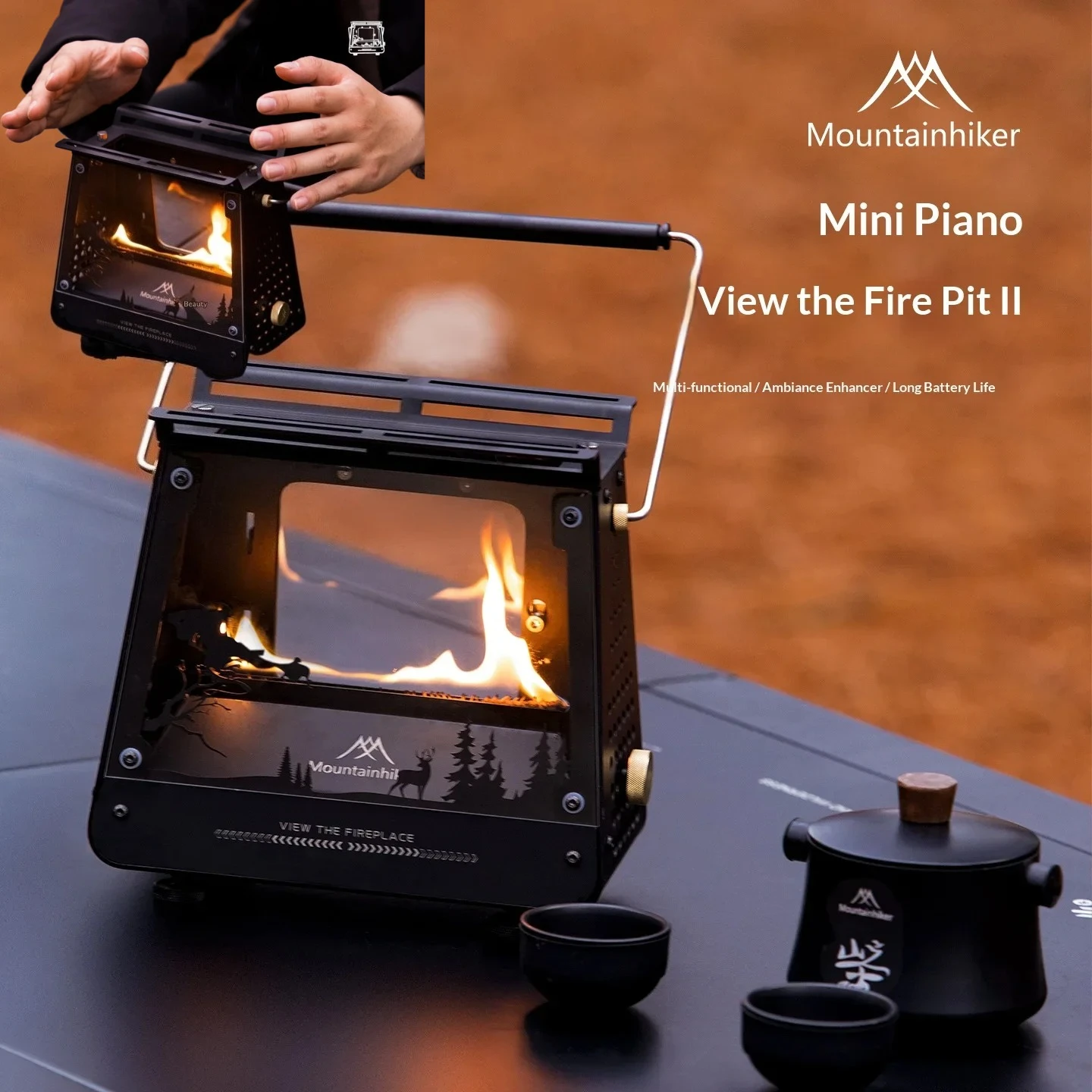 Camping Cooking Tent - MOUNTAINHIKER Tragbarer Ölkocher für Outdoor-Kochen, BBQ,