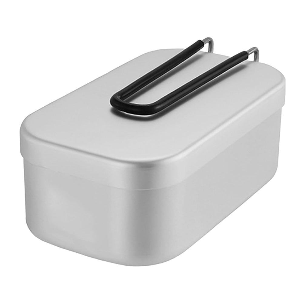 Camping Cooking Kit Box - 800ML Aluminium Mittagessen Boxen Outdoor Camping