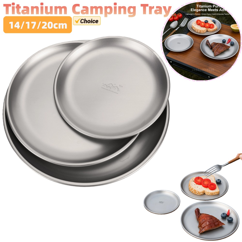 Camping Cooking Disc - 14/17/20 cm Titan Camping Platte 1/3Pcs