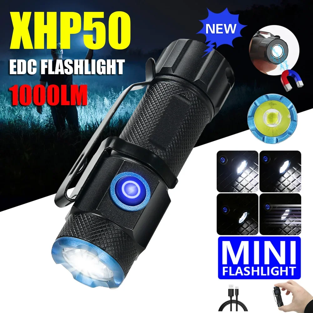 Camping Cooking Fish - 20W Superhelle P50 LED-Taschenlampe Mini Wiederaufladbar