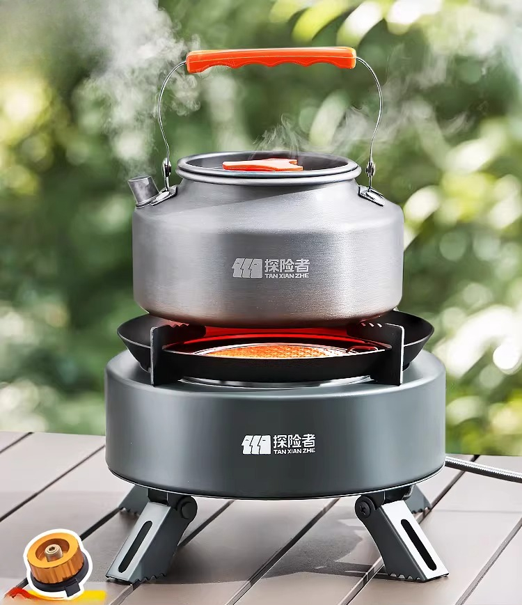 Camping Cooking Gas Stove Portable Tool - Tragbarer Split-Gaskocher für Outdoor-Camping und Picknick,
