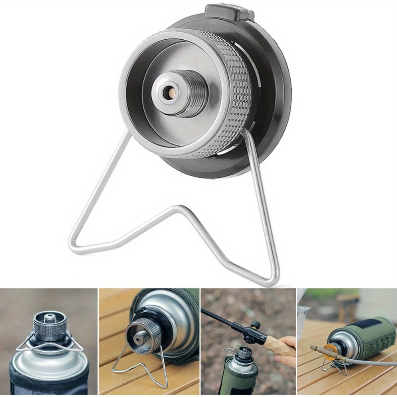 Camping Cooking Gas Stove Portable Tool - 1PC/2PCS Tragbare Gasherd Adapter Aluminium Legierung