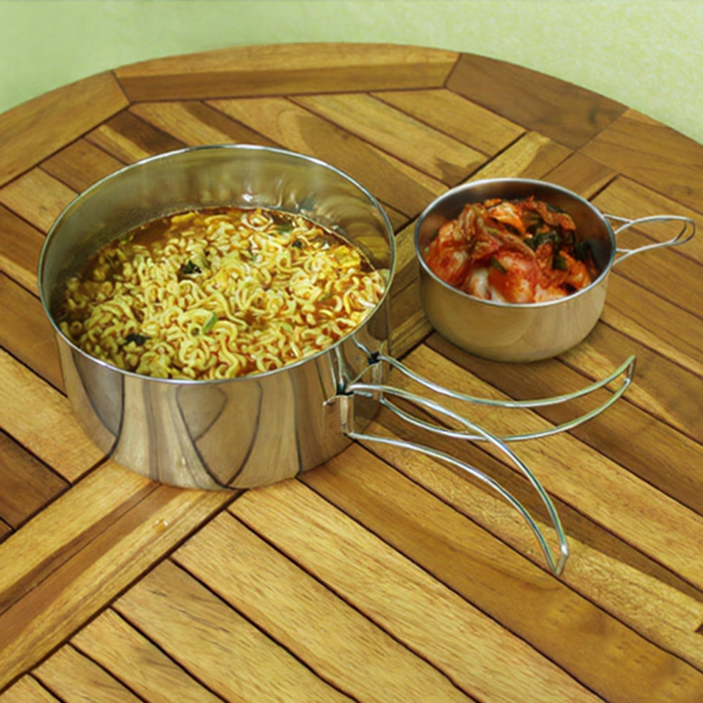 4-teiliges Outdoor-Kochset aus – Nesting Camping Cooking Set Bewertung und Preis