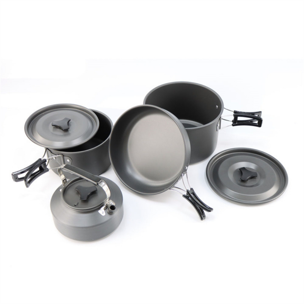 Leichtes Aluminium-Camping-Koc – Nesting Camping Cooking Set Bewertung und Preis