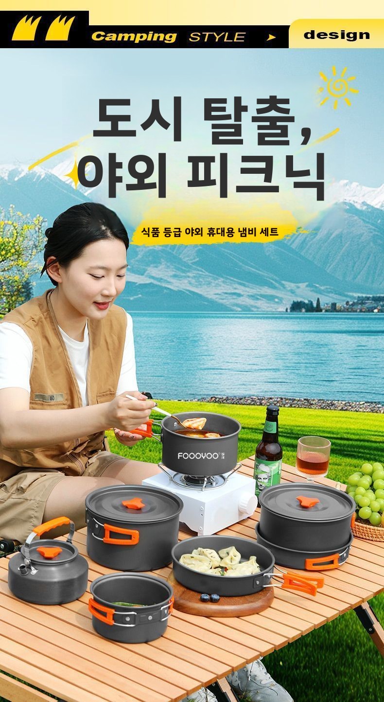 Outdoor-Camping-Kochgeschirr-S – Nesting Camping Cooking Set Bewertung und Preis