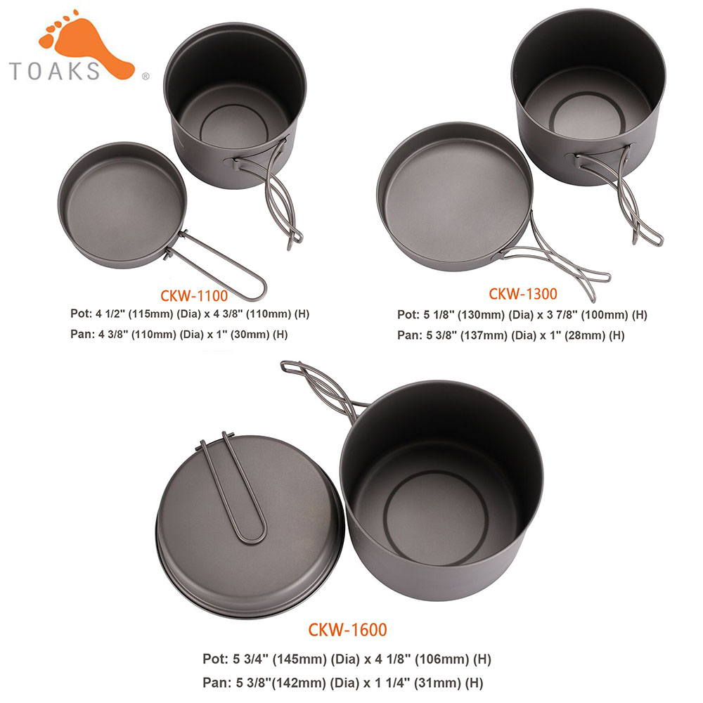 TOAKS Kochgeschirr Set Ultrale – Camping Cooking Kitchen Set Bewertung und Preis