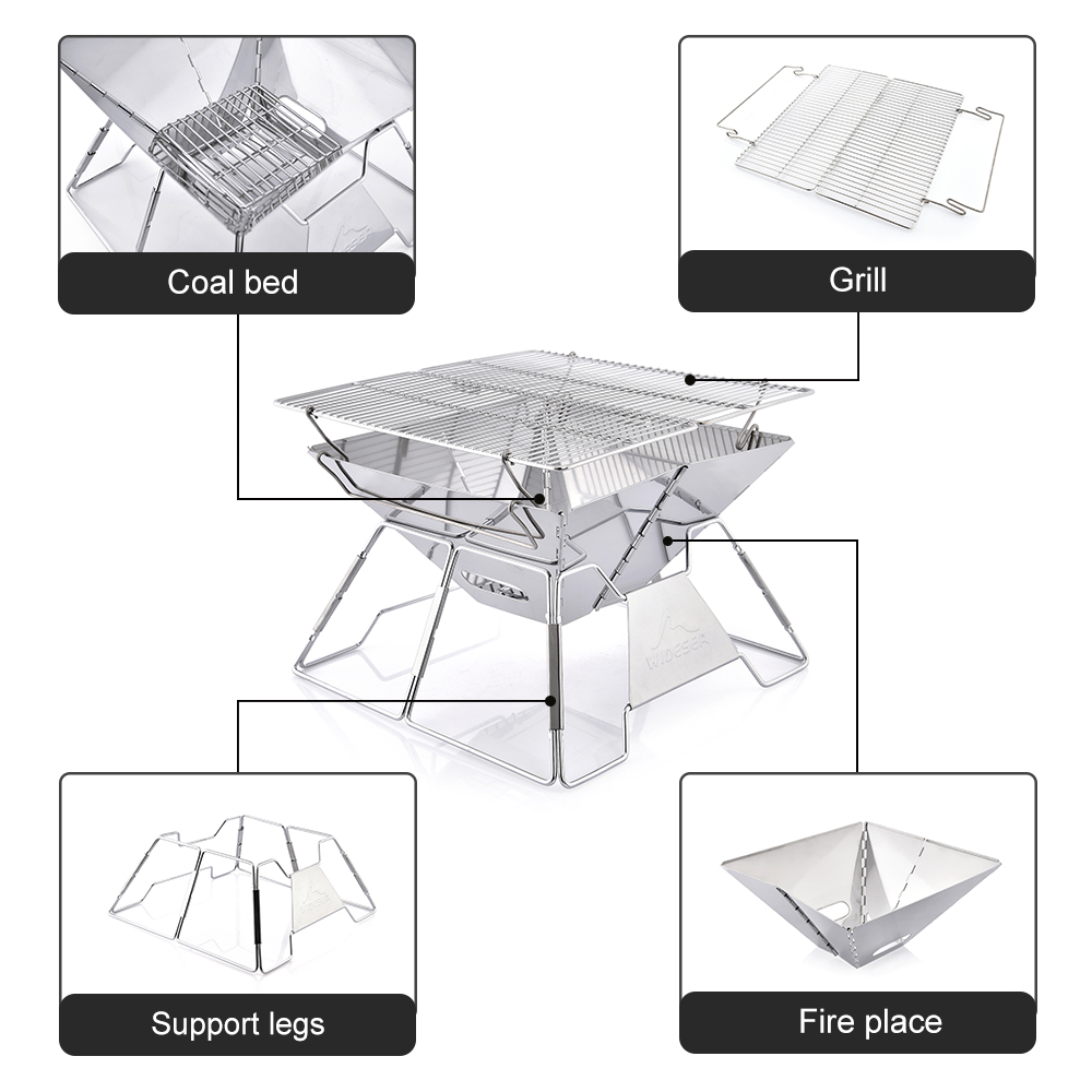 Widesea winddichter Holzverbre – Camping Cooking Device Bewertung und Preis