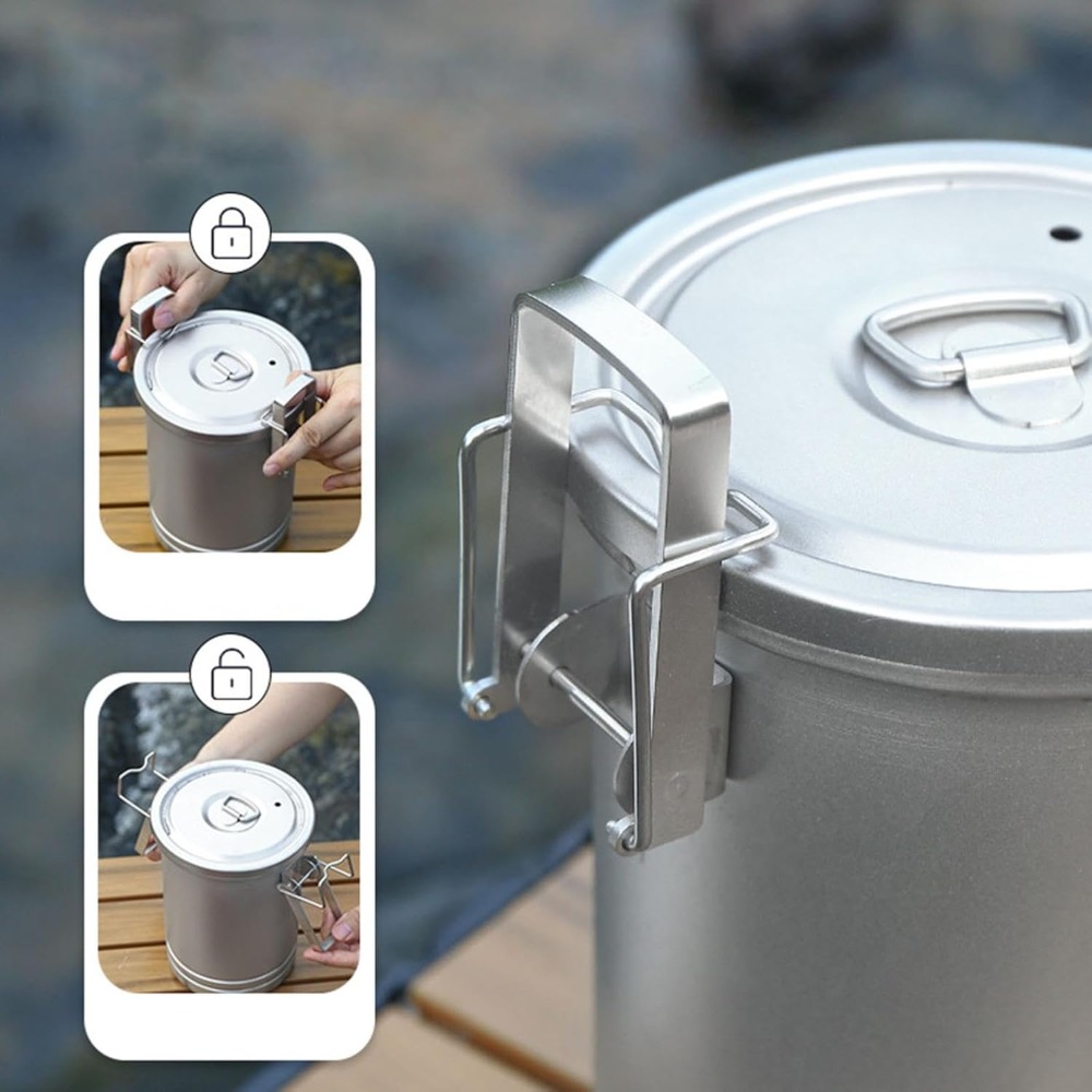 Camping-Kochtopf-Set mit Decke – Nesting Camping Cooking Set Bewertung und Preis