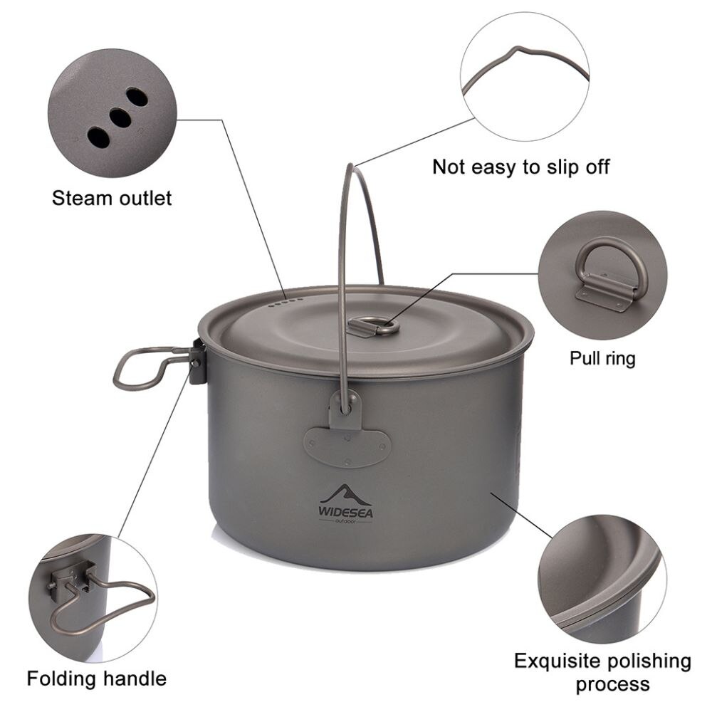 Wideea Camping Geschirr Titan  – Camping Cooking Accessories Set Bewertung und Preis