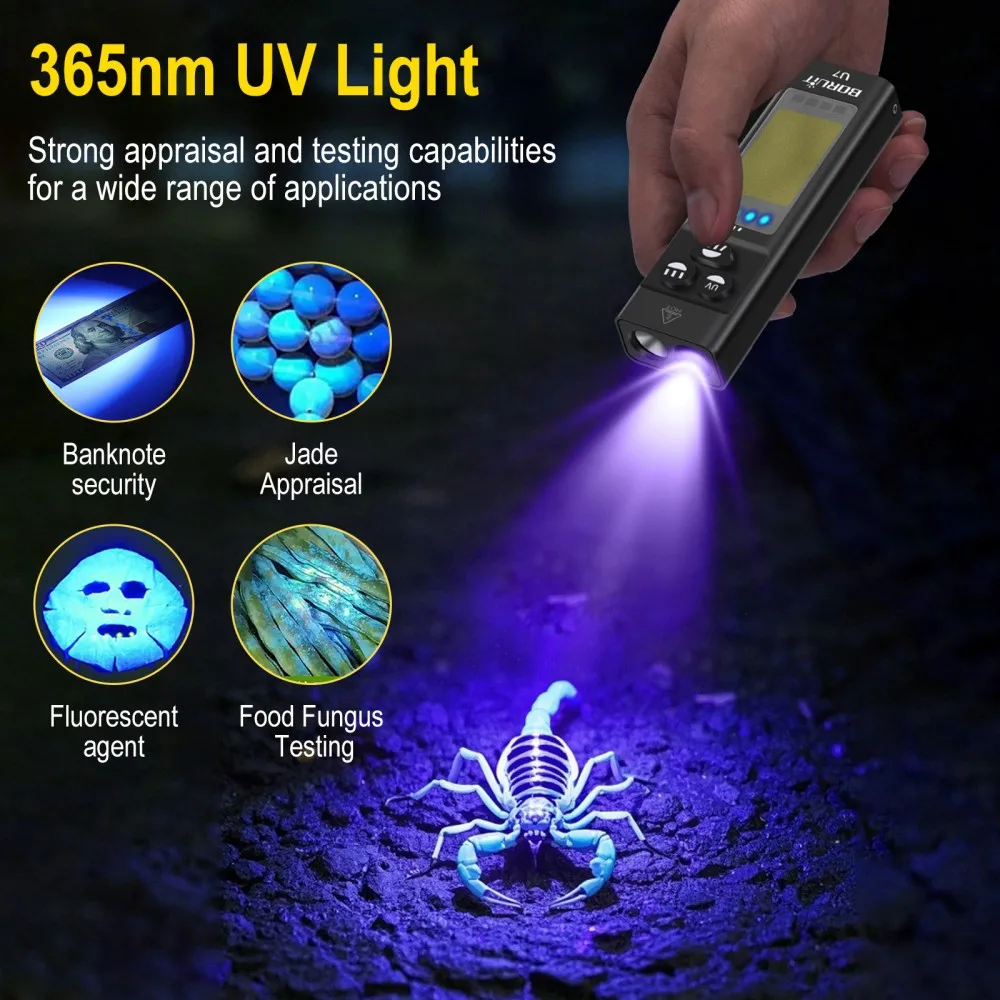 BORUiT U7 UV-LED-EDC-Taschenla – Camping Cooking Fish Bewertung und Preis