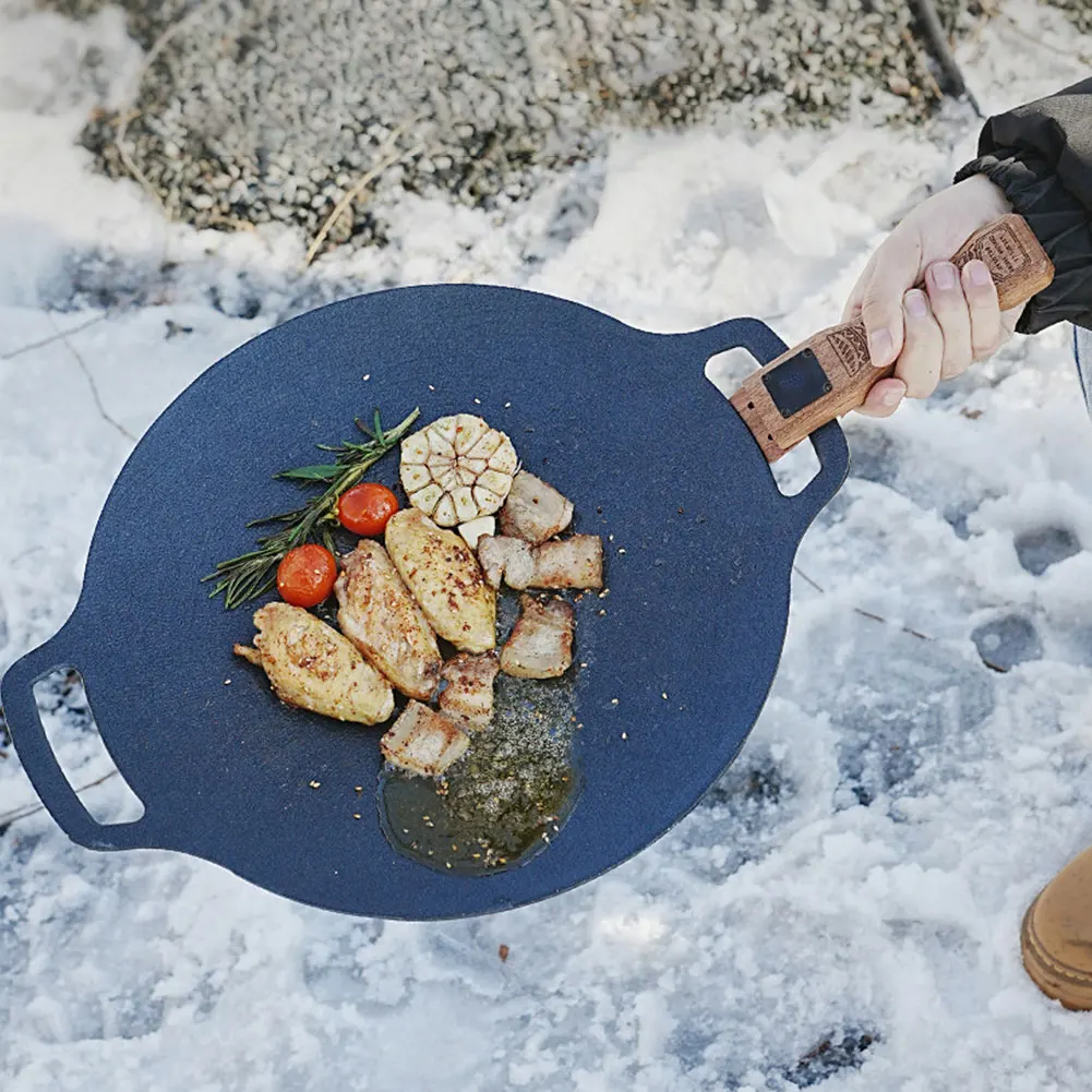 Outdoor-Grillpfanne aus Naturh – Camping Cooking Disc Bewertung und Preis