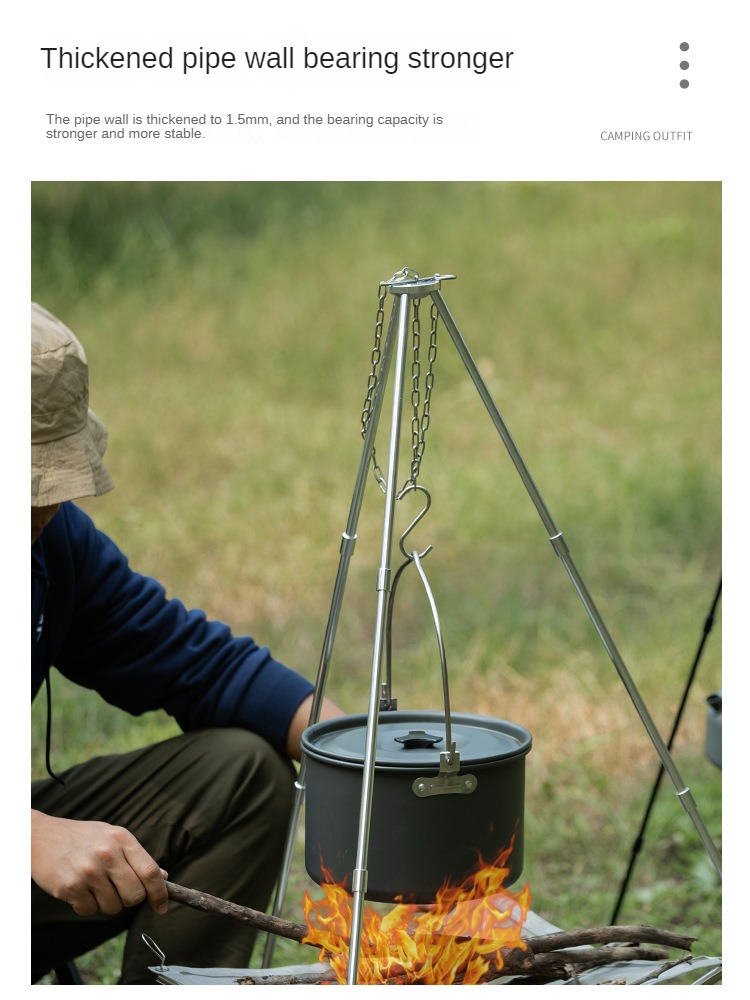 Camping Lagerfeuer Stativ trag – Camping Cooking Pot Tripod Bewertung und Preis