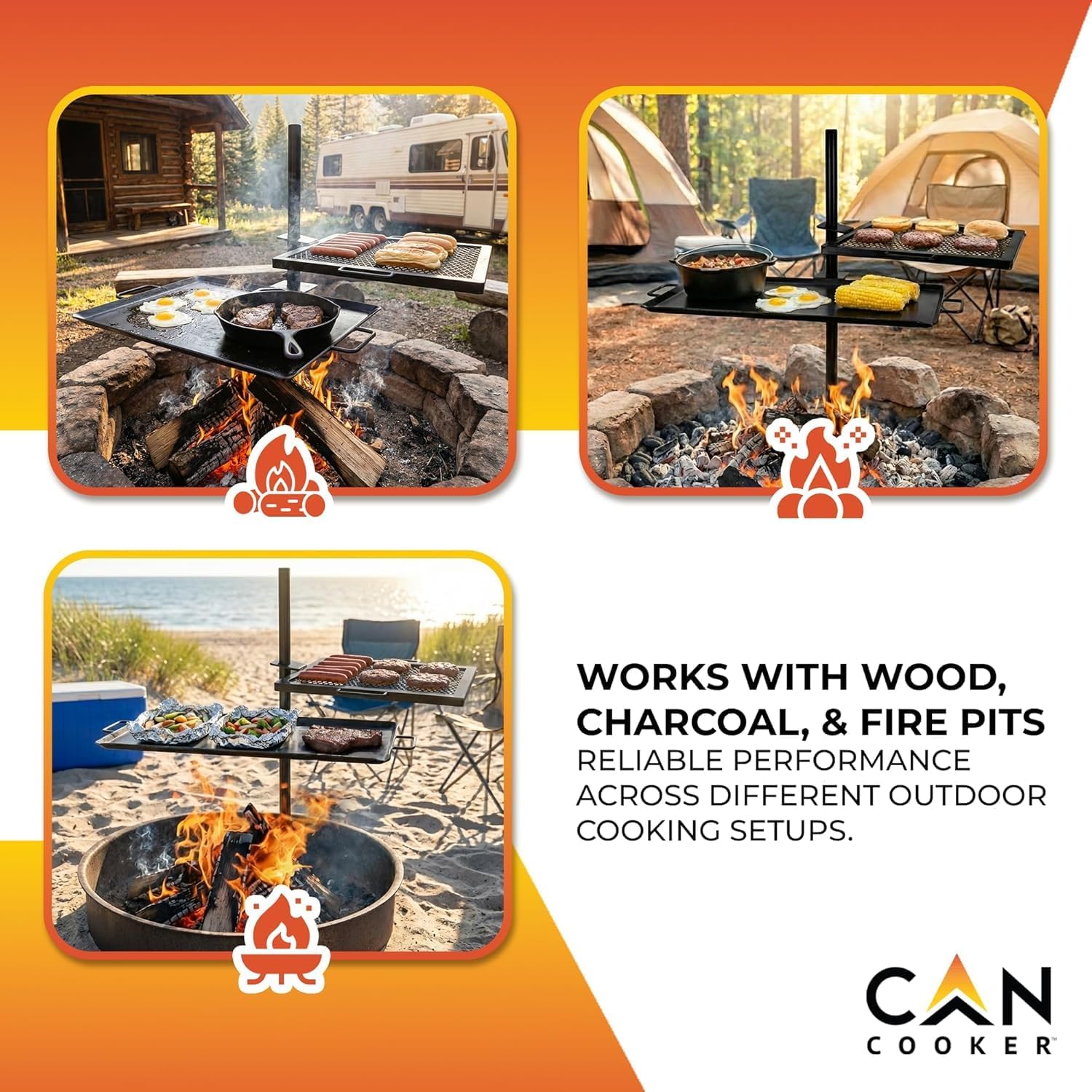 Tragbare, robuste Lagerfeuer-G – Camping Cooking Open Fire Bewertung und Preis