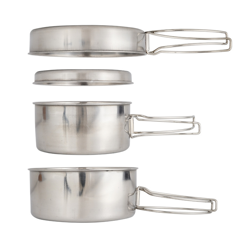 CLS 4-teiliges Edelstahl-Campi – Nesting Camping Cooking Set Bewertung und Preis