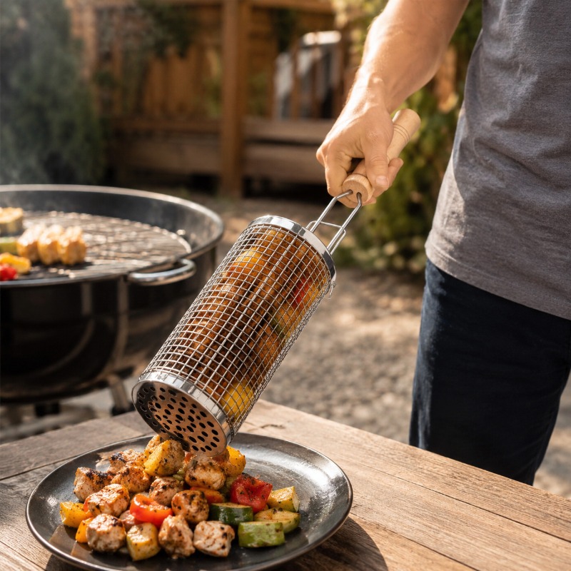 Runder Grillkorb-Set aus Edels – Camping Cooking Device Bewertung und Preis