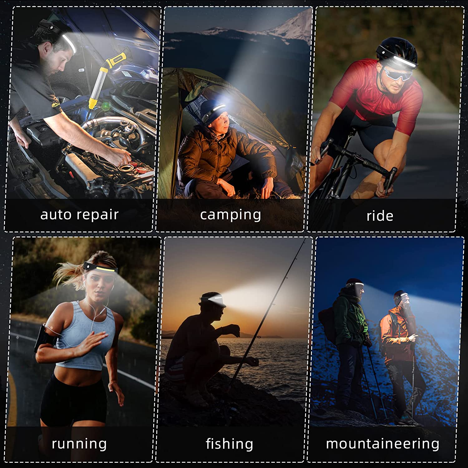 Sensor-Stirnlampe, LED-Stirnla – Camping Cooking Fish Bewertung und Preis