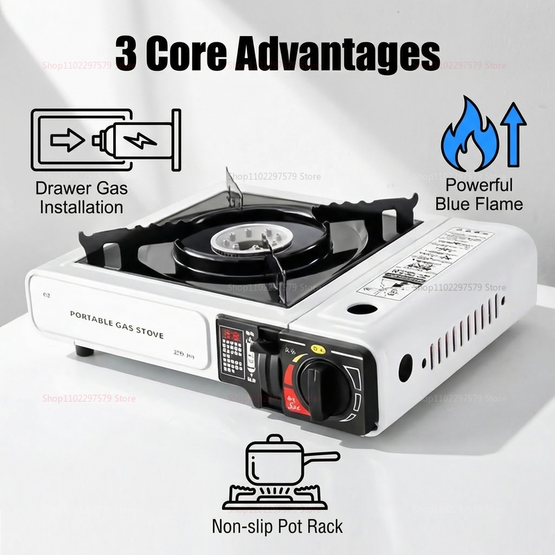 Camping-Gaskocher Tragbarer Kl – Camping Cooking Gas Stove Portable Tool Bewertung und Preis