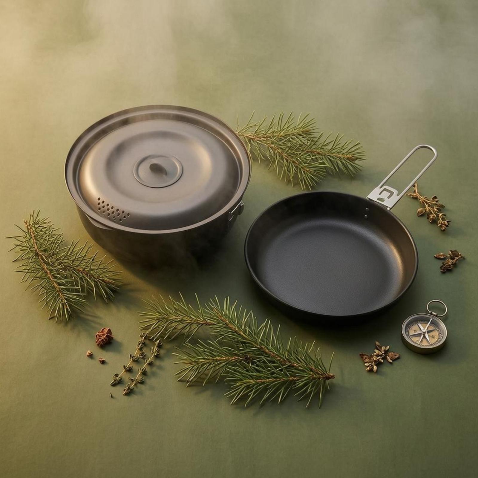 Outdoor-Kochutensilien Antihaf – Nesting Camping Cooking Set Bewertung und Preis