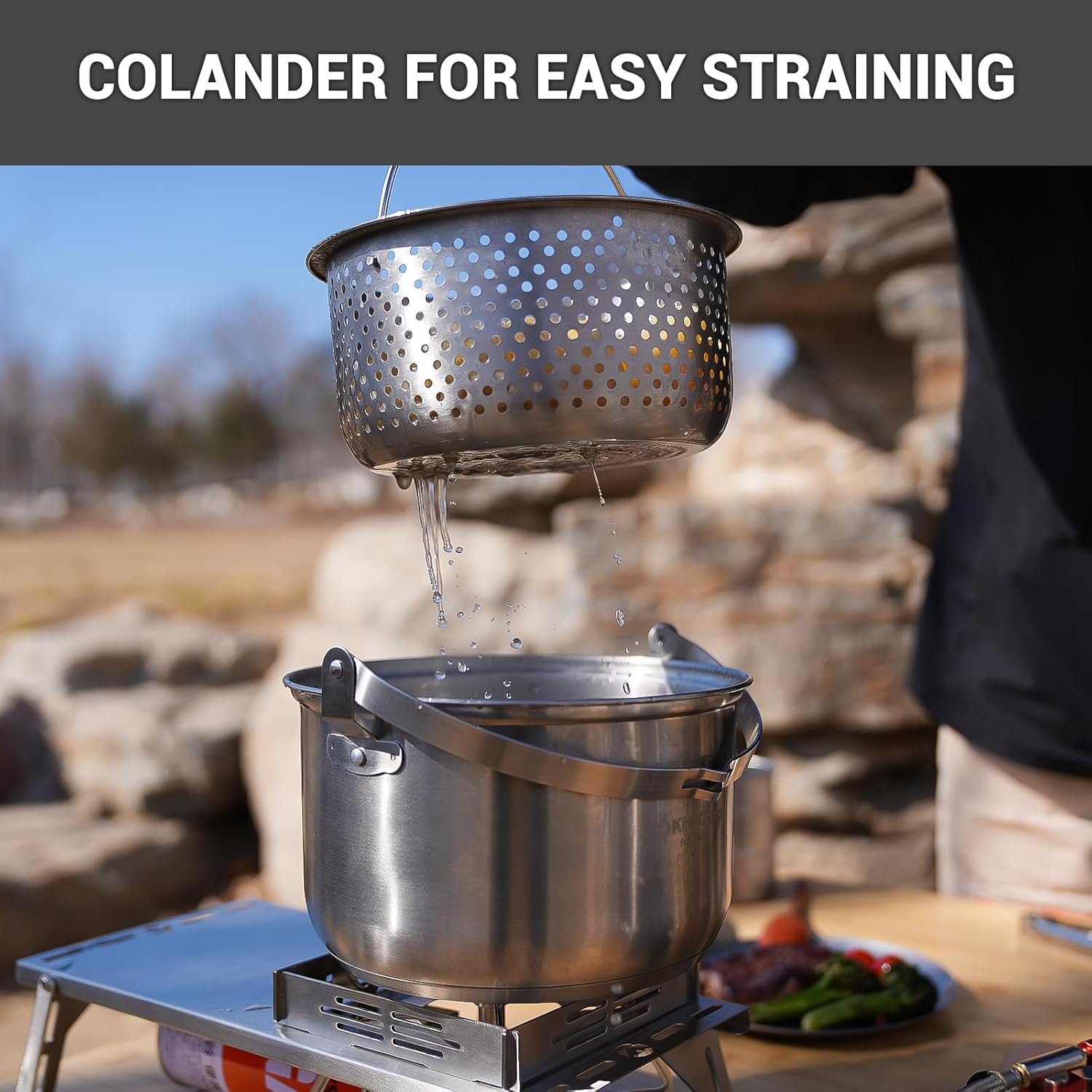 304 Edelstahl Camping-Kochgesc – Camping Cooking Kitchen Set Bewertung und Preis