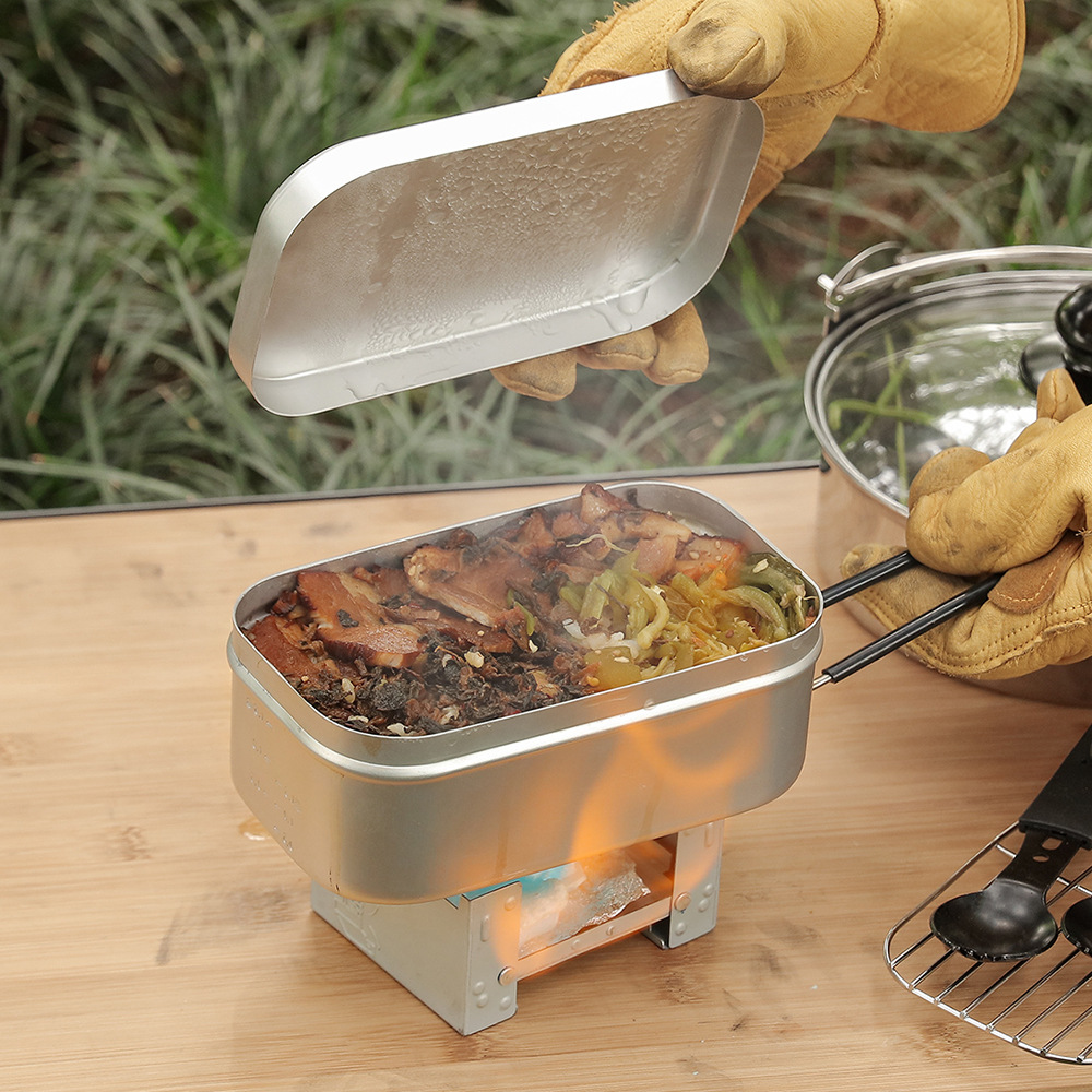 Mess Kit aus Aluminium für den – Camping Cooking Kit Box Bewertung und Preis