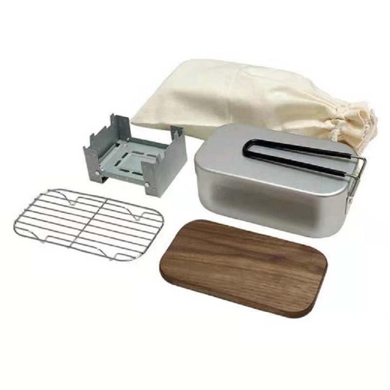 Mess Kit aus Aluminium für den – Camping Cooking Kit Box Bewertung und Preis