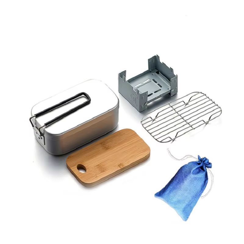 Mess Kit aus Aluminium für den – Camping Cooking Kit Box Bewertung und Preis