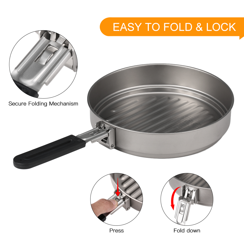 Camping Töpfe und Pfannen trag – Camping Cooking Open Fire Bewertung und Preis