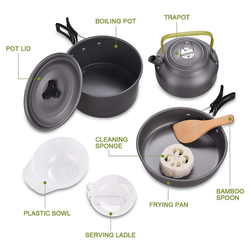 Outdoor Camping Kochgeschirr K – Camping Cooking Kit Box Bewertung und Preis