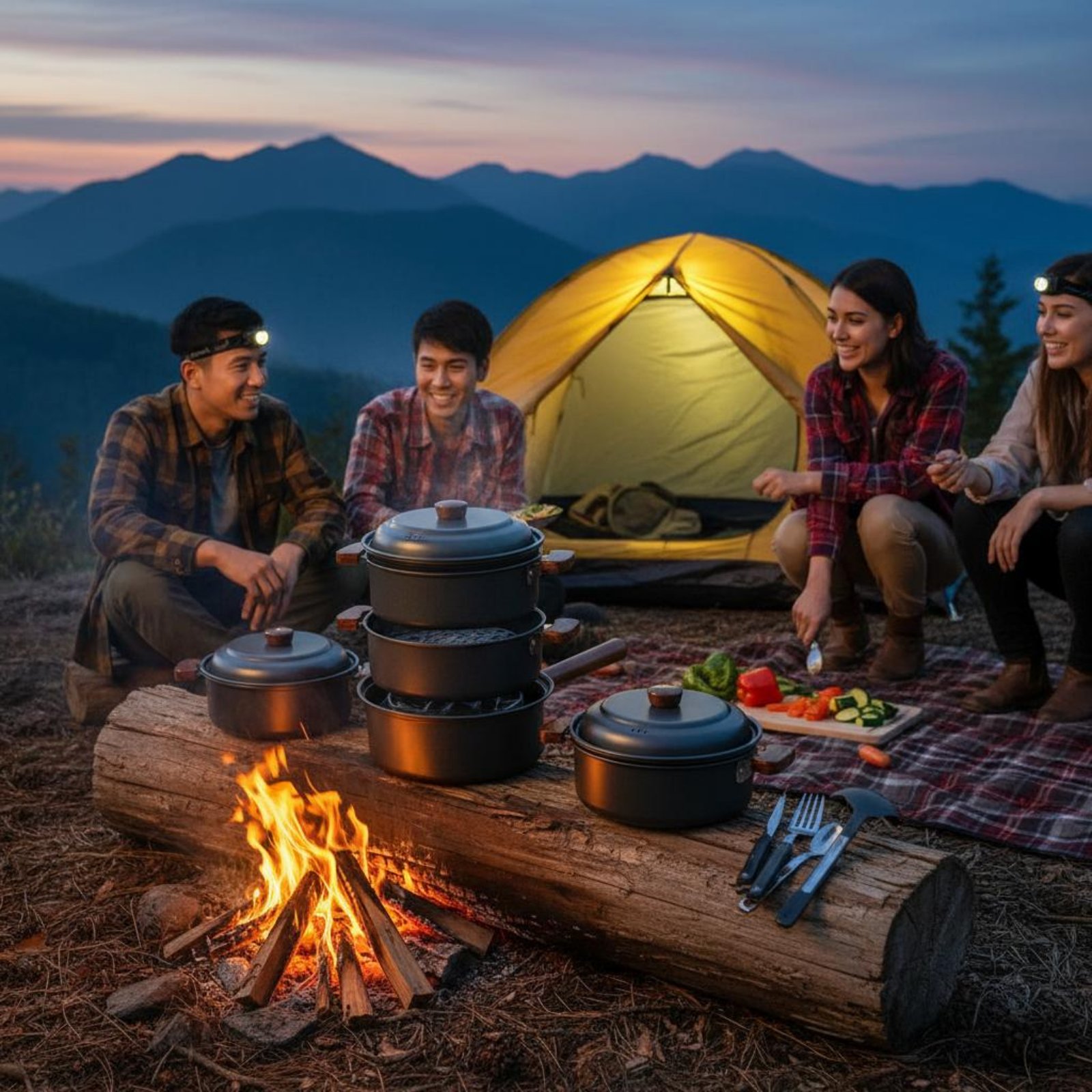 3L Outdoor-Kochtopf, leichter  – Nesting Camping Cooking Set Bewertung und Preis
